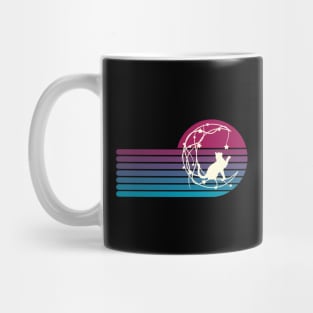 Vintage sunset cat. Mug